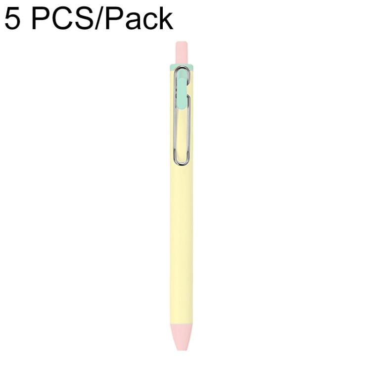 Confezione da 5 penne a sfera retrattili colorate con punta a proiettile da 0,5 mm.