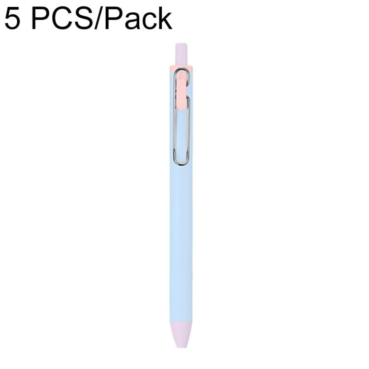 Confezione da 5 penne a sfera retrattili colorate con punta a proiettile da 0,5 mm.
