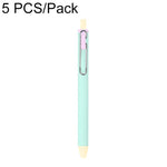 Confezione da 5 penne a sfera retrattili colorate con punta a proiettile da 0,5 mm.