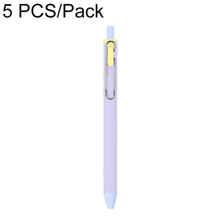 Confezione da 5 penne a sfera retrattili colorate con punta a proiettile da 0,5 mm.