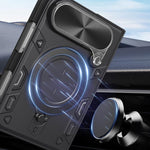 Custodia per iPhone Fold con supporto magnetico scorrevole per fotocamera
