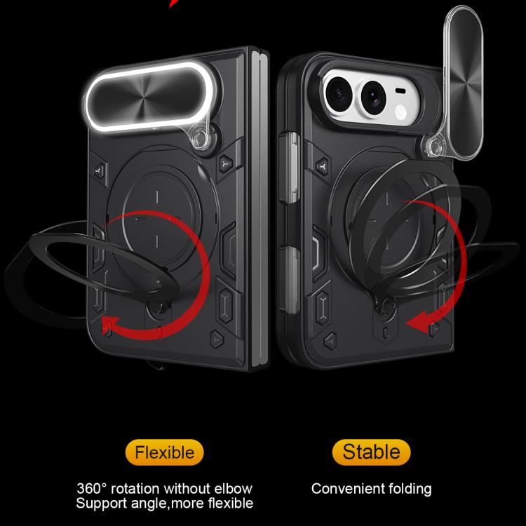 Custodia per iPhone Fold con supporto magnetico scorrevole per fotocamera