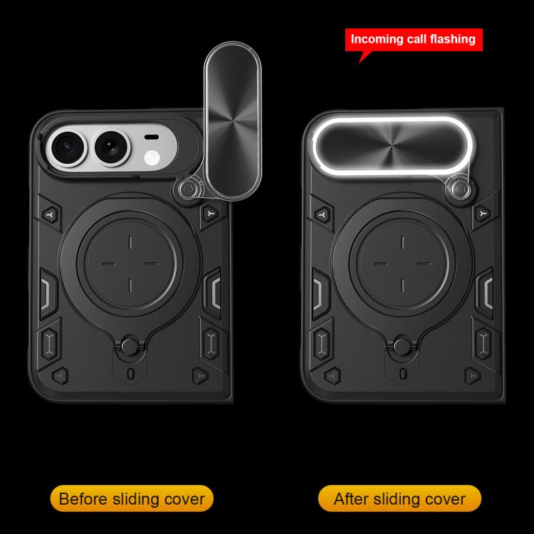 Custodia per iPhone Fold con supporto magnetico scorrevole per fotocamera