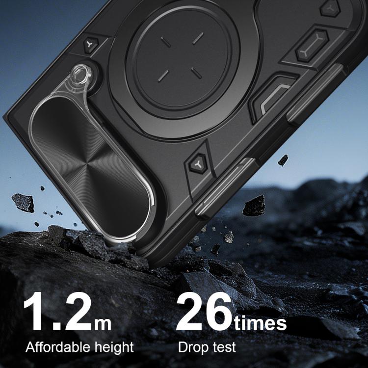 Custodia per iPhone Fold con supporto magnetico scorrevole per fotocamera