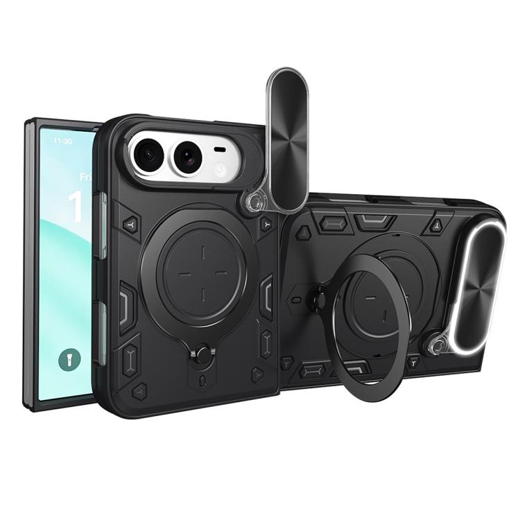 Custodia per iPhone Fold con supporto magnetico scorrevole per fotocamera