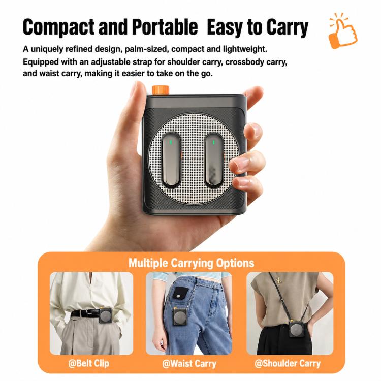 Microfono lavalier wireless M29 con amplificatore vocale - immagine 12