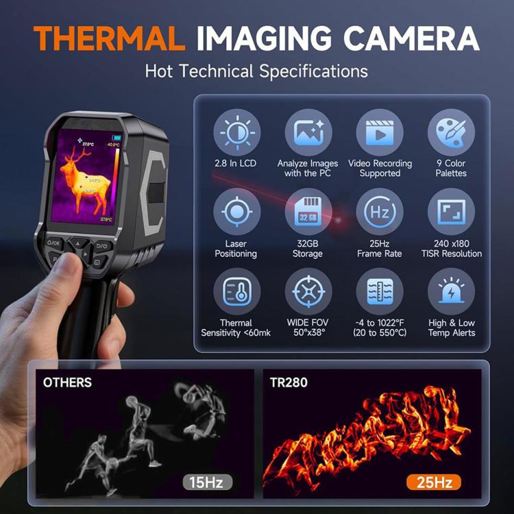 Termocamera ARTBULL 2,8 pollici temperatura da -20 a 550 °C