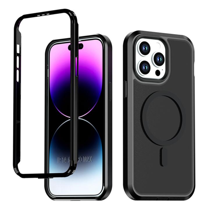 Custodia protettiva magnetica in silicone anti-caduta per iPhone 14 Pro Max