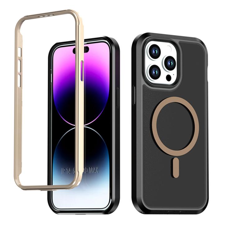 Custodia protettiva magnetica in silicone anti-caduta per iPhone 14 Pro Max