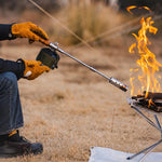 Cannello da campeggio portatile e smontabile in acciaio inossidabile per esterni, with Adapter and Igniter, without Adapter and Igniter