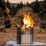 Cannello da campeggio portatile e smontabile in acciaio inossidabile per esterni, with Adapter and Igniter, without Adapter and Igniter