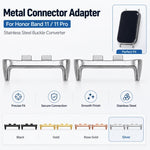 Connettore per cinturino in acciaio inossidabile xDfind per Honor Band 11 / Band 11 Pro (1 paio), 12mm, 14mm, 18mm