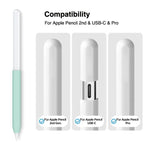 Impugnatura antiscivolo in silicone per Apple Pencil Pro e USB-C