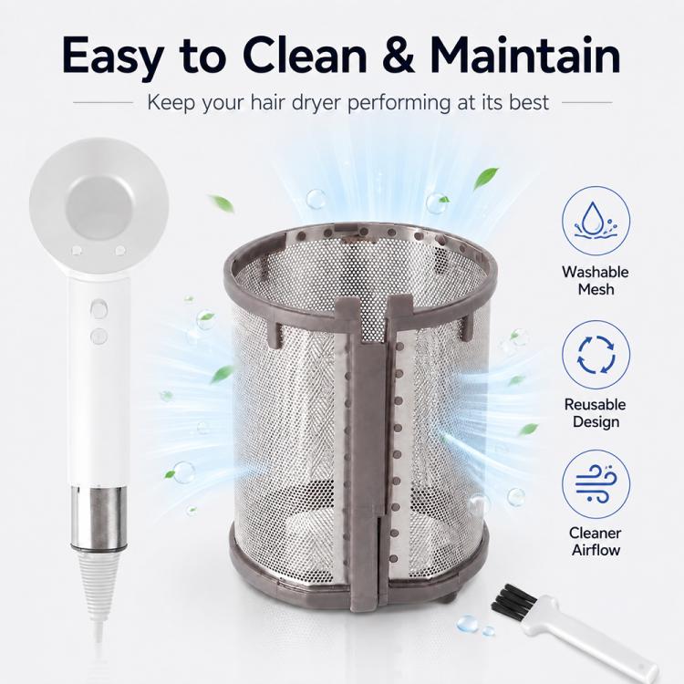 Filtro antipolvere interno a rete per asciugacapelli Dyson HD01 / HD03 / HD08 / HD15