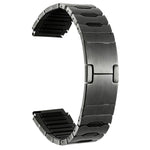 Cinturino per orologio ibrido in metallo, silicone e acciaio inossidabile, 22mm