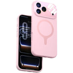 Custodia silicone liquido magnetica con fotocamera integrata per iPhone 17 Pro