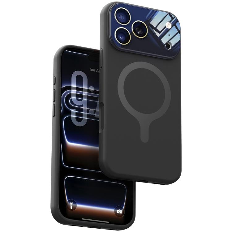 Custodia silicone liquido magnetica con fotocamera integrata per iPhone 17 Pro