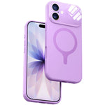 Custodia silicone liquido magnetica con fotocamera integrata per iPhone 17 Pro