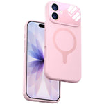 Custodia silicone liquido magnetica con fotocamera integrata per iPhone 17 Pro