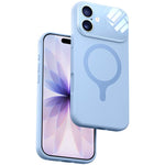 Custodia silicone liquido magnetica con fotocamera integrata per iPhone 17 Pro