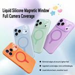 Custodia silicone liquido magnetica con fotocamera integrata per iPhone 17 Pro
