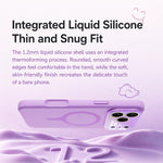 Custodia silicone liquido magnetica con fotocamera integrata per iPhone 17 Pro