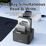 Docking station Blueendless HD07S con doppio alloggiamento per hard disk