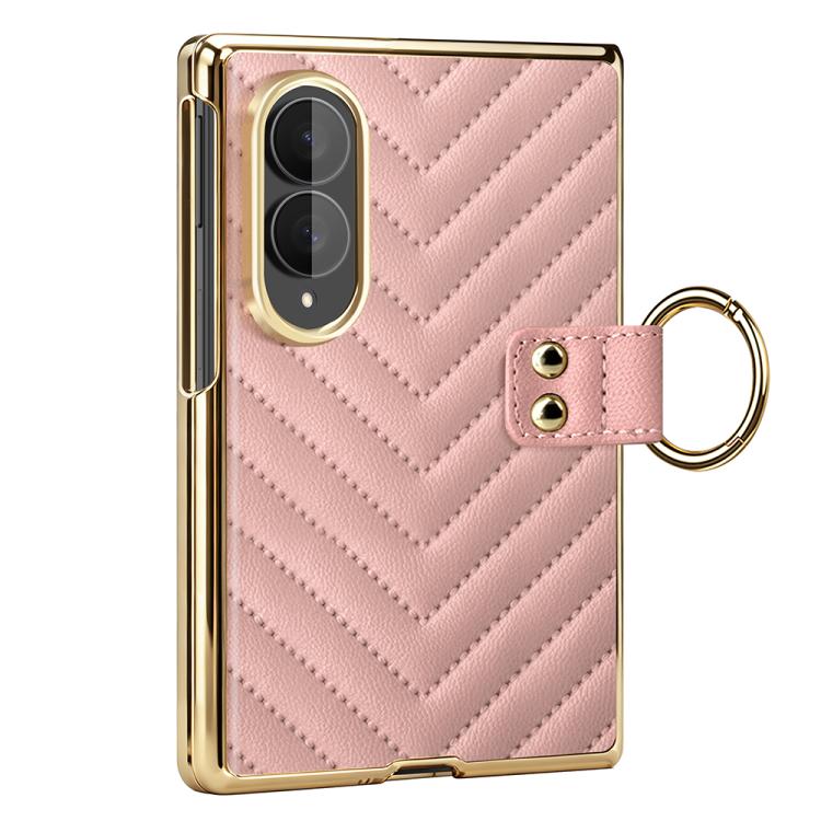 Custodia in pelle con anello metallico per Galaxy Z Fold8 5G e Galaxy Z Fold8