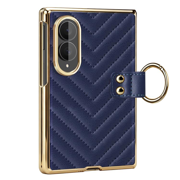 Custodia in pelle con anello metallico per Galaxy Z Fold8 5G e Galaxy Z Fold8