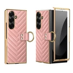 Custodia in pelle con anello metallico per Galaxy Z Fold8 5G e Galaxy Z Fold8