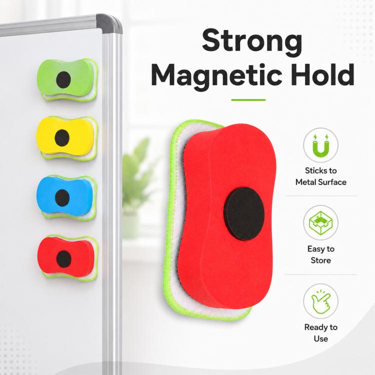 4 pezzi/confezione Gomma magnetica rimovibile a gesso solubile in acqua