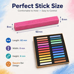 Pastelli per artisti, gessetti pastello per pittura a pastello, scarabocchi, schizzi, colorazione dei capelli, 12 PCS/Pack, 24 PCS/Pack