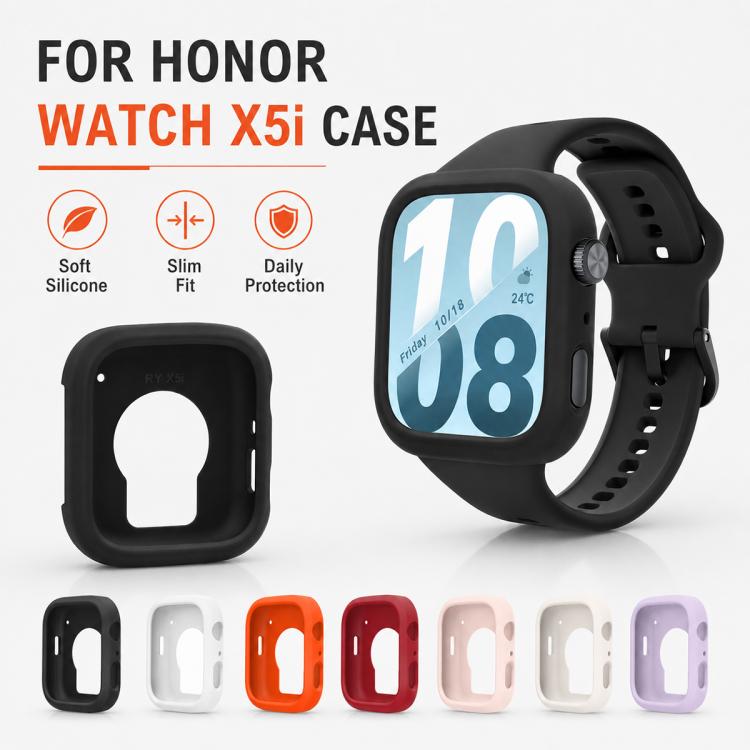 Custodia per orologio in silicone tinta unita xDfind, For Honor Watch X5i