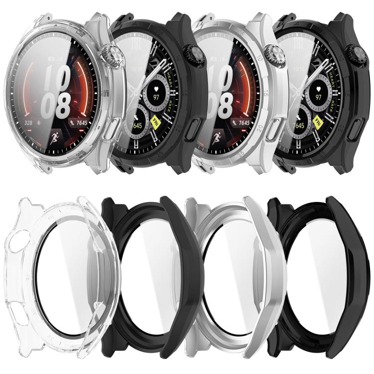 Custodia protettiva per orologio xDfind con pellicola temperata integrata in PC e scala graduata., For Honor Watch 6 Plus / Watch 6