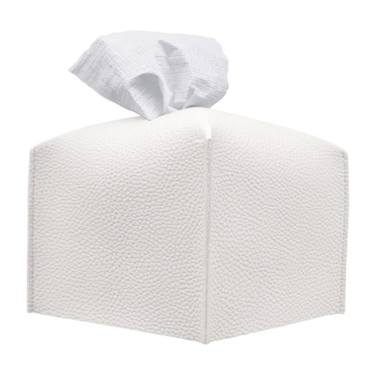 Scatola porta fazzoletti in similpelle antipolvere, Square, Oblong