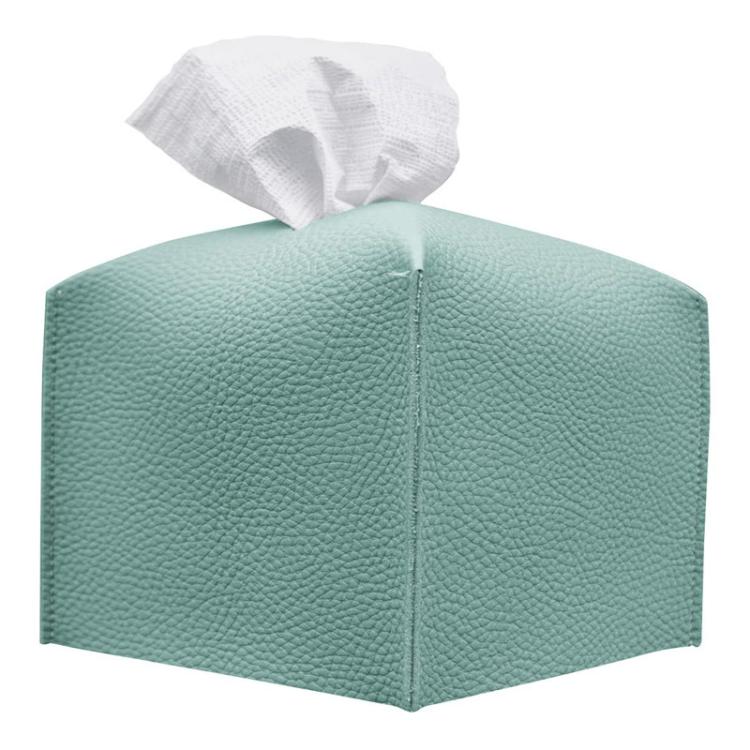 Scatola porta fazzoletti in similpelle antipolvere, Square, Oblong