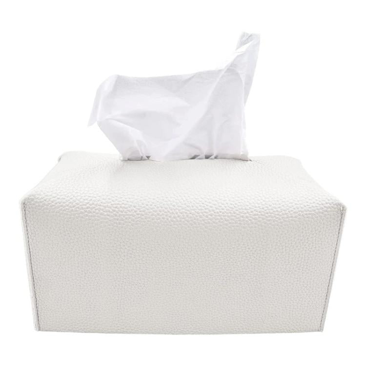 Scatola porta fazzoletti in similpelle antipolvere, Square, Oblong