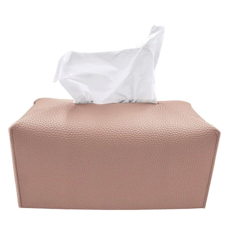 Scatola porta fazzoletti in similpelle antipolvere, Square, Oblong