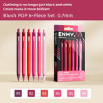 ENMY 6 PEZZI/Scatola Penna a gel colorata lavabile in acrilico POP