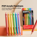 ENMY 6 PEZZI/Scatola Penna a gel colorata lavabile in acrilico POP