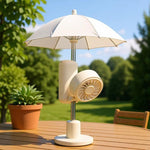 Mini ventilatore pieghevole con clip per ombrello ricaricabile portatile