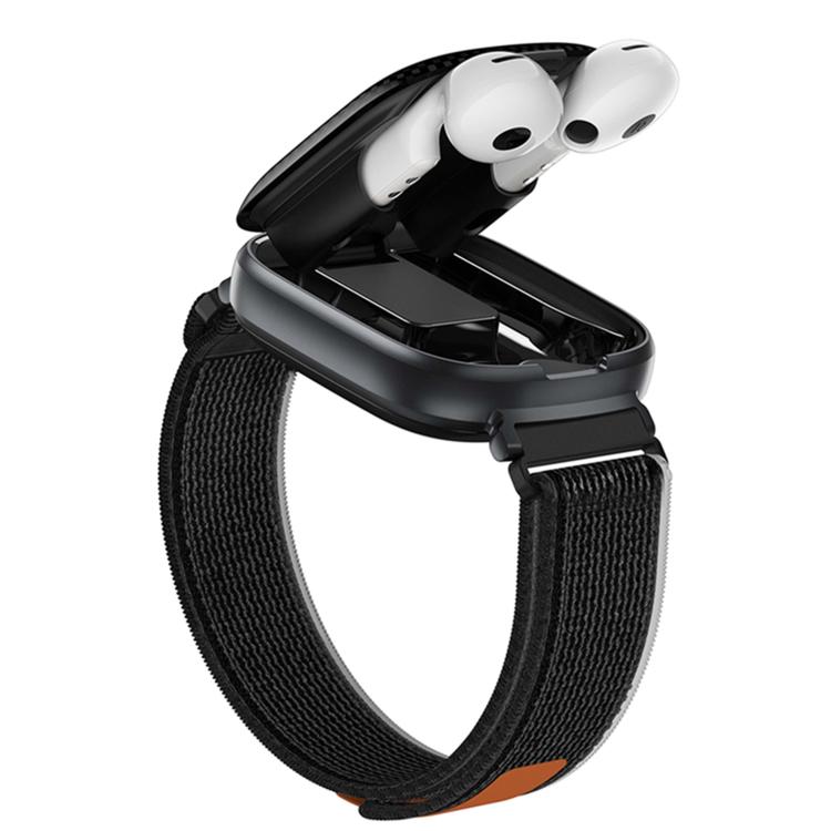 D22 Cuffie TWS 2 in 1 Smartwatch, supporto per chat AI e traduzione intelligente, Nylon  Strap, Silicone Strap