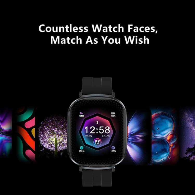 D22 Cuffie TWS 2 in 1 Smartwatch, supporto per chat AI e traduzione intelligente, Nylon  Strap, Silicone Strap