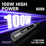 Saldatore elettrico portatile intelligente LUOWEI LW-SI1S da 210 W con funzione di spegnimento automatico