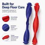 Spazzola di ricambio a doppio rullo con setole per pulitore per pavimenti bagnati, Bristle Rollers Brush