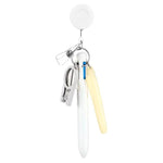Set di penne per infermieri in stile macaron con portabadge retrattile