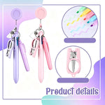 Set di penne per infermieri in stile macaron con portabadge retrattile