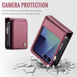 Custodia AutSpace A02 con doppia fibbia magnetica e protezione RFID per Galaxy Z