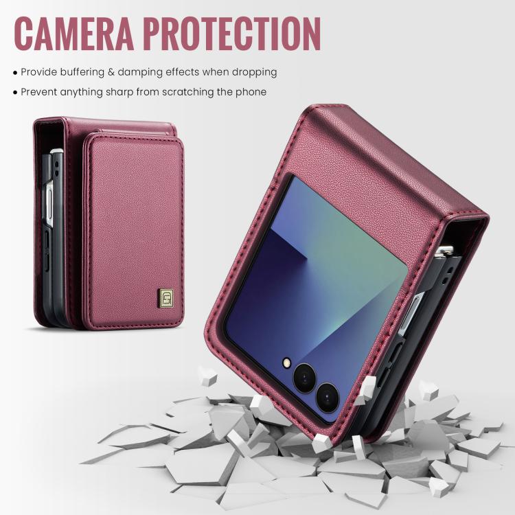 Custodia AutSpace A02 con doppia fibbia magnetica e protezione RFID per Galaxy Z