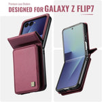 Custodia AutSpace A02 con doppia fibbia magnetica e protezione RFID per Galaxy Z